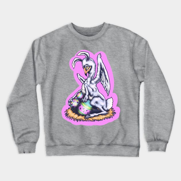 Easter Beast Crewneck Sweatshirt by hideedoodle